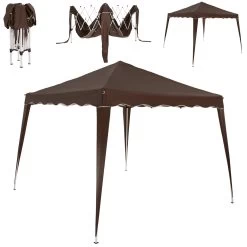 Faltpavillon Capri - Popup Dunkelbraun 3x3m -Gartenmöbel Und Dekoration Geschäft 9dd40eff8a55c3447f54c138f0e084bc de 100385d 15 1