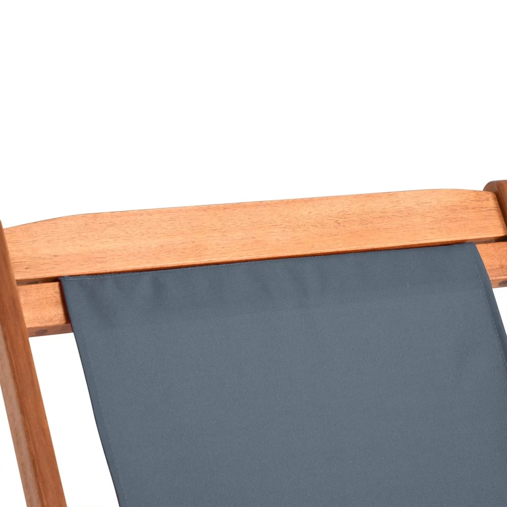 Sonnenliege Anthrazit Akazienholz 94x60x94cm 8 Sonnenliege Anthrazit Akazienholz 94x60x94cm – Bild 6