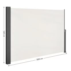 Seitenmarkise Nosara Creme 160x300cm Ausziehbar -Gartenmöbel Und Dekoration Geschäft 9e7954819260bd00cadc9a351710aa3f de 109237d 2 1