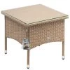 Polyrattan Beistelltisch Grau-Beige 50x50x45cm -Gartenmöbel Und Dekoration Geschäft a0f0a7556b87483579266e85b5441bc8 a de 108636g 1 1