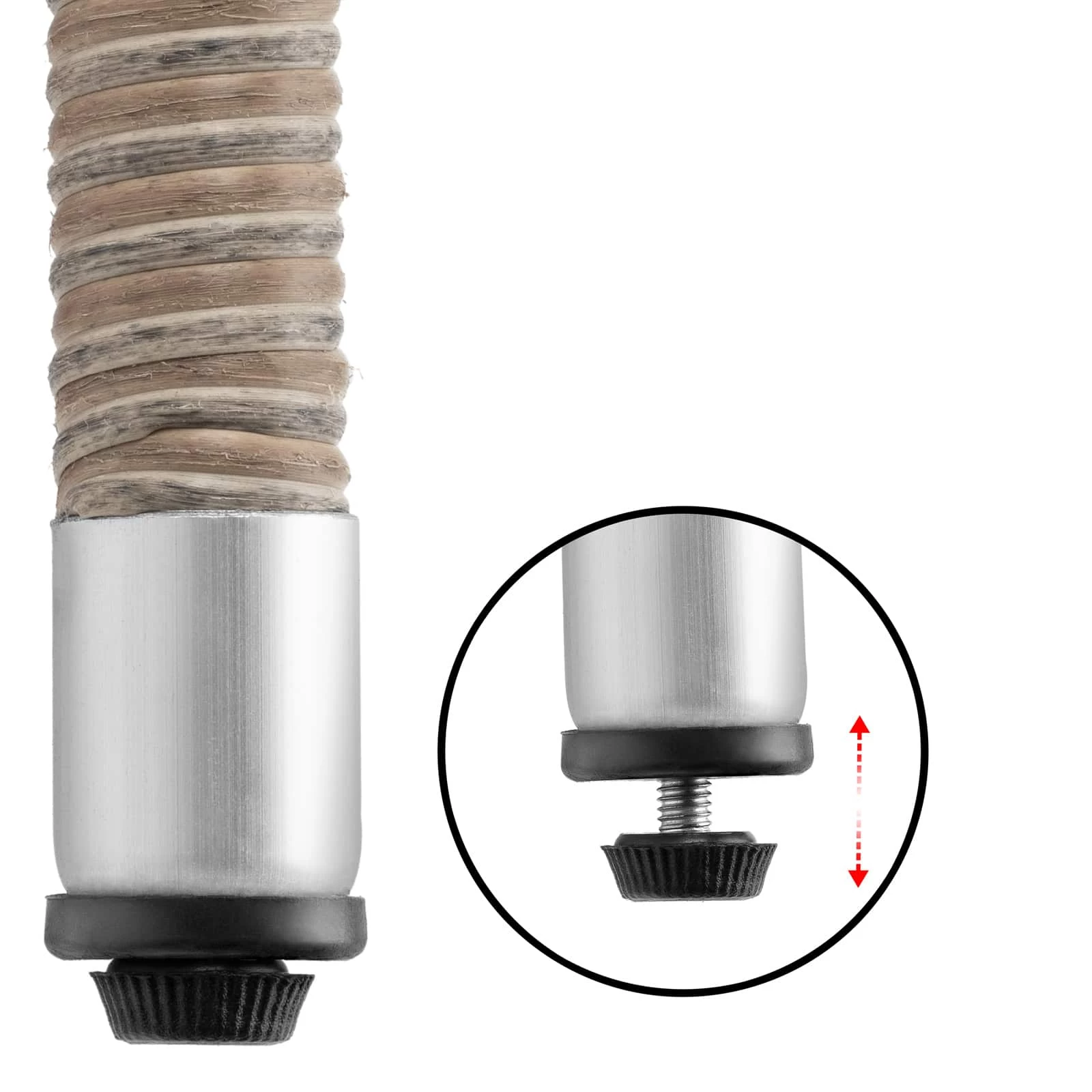 Polyrattan Beistelltisch Grau-Beige 58x58x42cm 10 Polyrattan Beistelltisch Grau-Beige 58x58x42cm – Bild 8