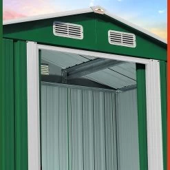 Geräteschuppen Grün Metall 312x257x177,5cm -Gartenmöbel Und Dekoration Geschäft a2d6246a5c511511c262245d3bce51bb de 990744d 34 1