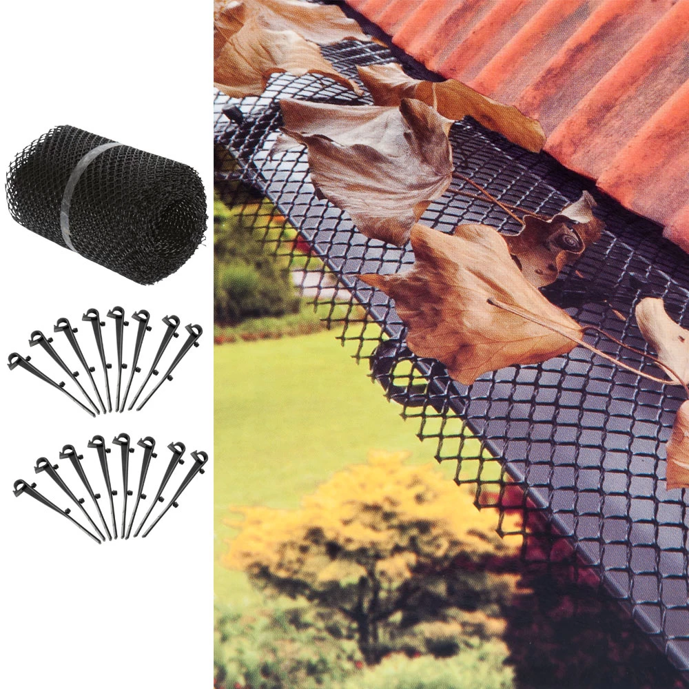 Dachrinnenschutzgitter Mit 16 Befestigungsclips 6 Dachrinnenschutzgitter Mit 16 Befestigungsclips – Bild 4