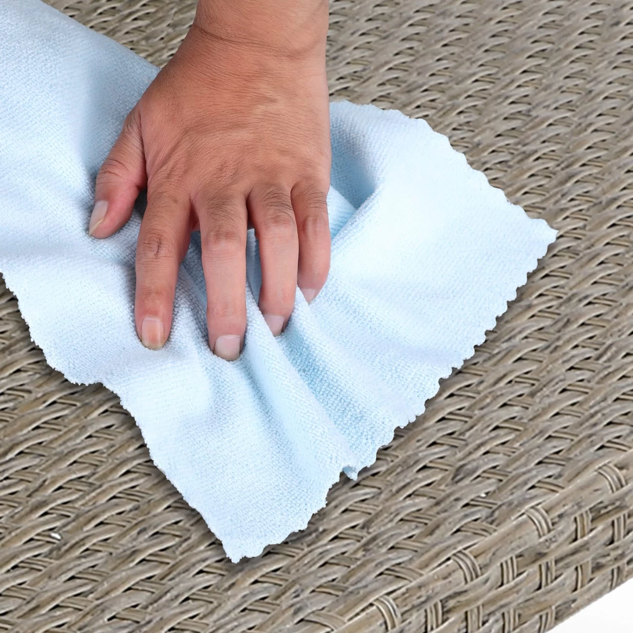 Polyrattan Gartenbank Creme-Beige 122x58x87cm 10 Polyrattan Gartenbank Creme-Beige 122x58x87cm – Bild 8