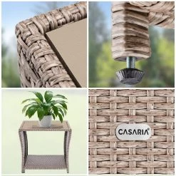 Polyrattan Beistelltisch Vedis Creme 45x45x40cm -Gartenmöbel Und Dekoration Geschäft a4d95edf56cf7d203b903c1199c4dbe6 de 109510d 08 1