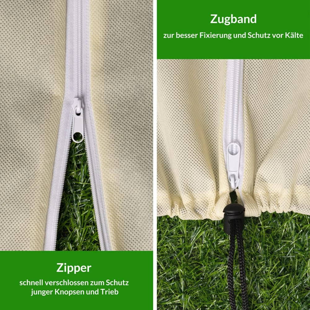 Pflanzenschutzhaube 3er-Set Beige 0,6x0,8m 8 Pflanzenschutzhaube 3er-Set Beige 0,6x0,8m – Bild 6