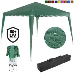 Faltpavillon Capri - Popup Schwarz 3x3m