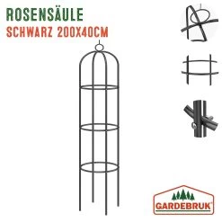 Rosensäule 2er-Set Schwarz 200x40cm 17 Rosensäule 2er-Set Schwarz 200x40cm -Gartenmöbel Und Dekoration Geschäft a856759f9eef67d102ad6fd6547610a0 de 101491d 6