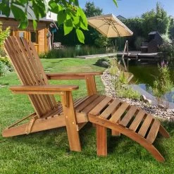 Liegestuhl Adirondack 2er-Set Akazienholz + Fußstützen -Gartenmöbel Und Dekoration Geschäft a8d1ac6054eb547b8d2b185f479b96f7 de 991724g5 1