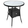 Polyrattan-Tisch Schwarz Rund Ø60cm 2 Polyrattan-Tisch Schwarz Rund Ø60cm -Gartenmöbel Und Dekoration Geschäft a94732195bb10b061883c6c4ca75b7ca a de 105691g20 1