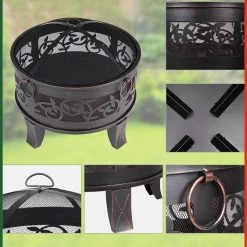 Feuerschale Stahl Ø66cm Antiklook -Gartenmöbel Und Dekoration Geschäft aa2569539c732916918e92e71122ce29 de 107447d 25