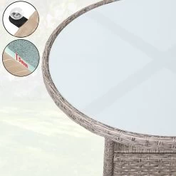 Polyrattan Tisch Creme Ø80cm -Gartenmöbel Und Dekoration Geschäft aa331fb2f07838e0e1feea90de4c3ad4 de 108000d 8 1