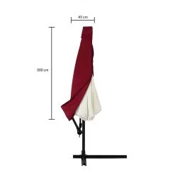 Abdeckung Ampelschirm Sonnenschirm Rot 3m -Gartenmöbel Und Dekoration Geschäft aa8c38848d1622342b7eb3e60fa7dc91 de 102711d 1 1