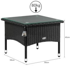 Polyrattan Beistelltisch Schwarz 50x50x45cm 16 Polyrattan Beistelltisch Schwarz 50x50x45cm -Gartenmöbel Und Dekoration Geschäft ab5b4b0af2e7b69db2a697231fe8e251 de 102763d 3 1 2