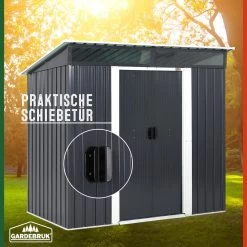 Geräteschuppen Anthrazit Metall 196x122x180cm 15 Geräteschuppen Anthrazit Metall 196x122x180cm -Gartenmöbel Und Dekoration Geschäft ac63115cb8f149fa8bf80025b2e91931 de 993483d 12 1