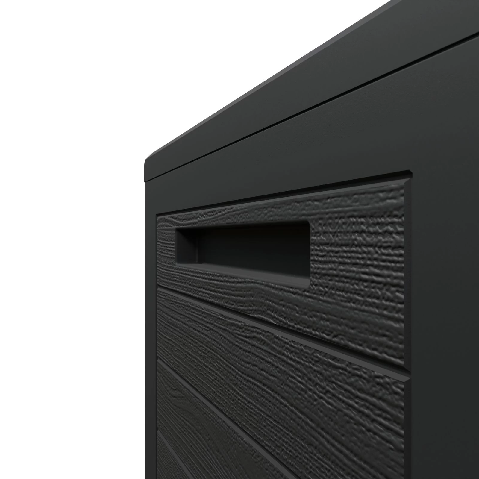 Auflagenbox Woody Anthrazit Holzoptik 280L 8 Auflagenbox Woody Anthrazit Holzoptik 280L – Bild 6