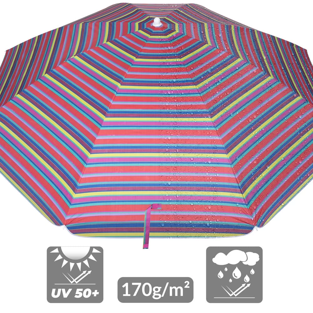 Sonnenschirm Cyprus Bunt 180cm Neigefunktion 9 Sonnenschirm Cyprus Bunt 180cm Neigefunktion – Bild 7