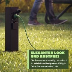 Gartensteckdose Schwarz 4er-Stecker 38x12,5x12,5cm -Gartenmöbel Und Dekoration Geschäft ae9bbe53a7f6170f430be9712d4aca8d 05 109603 on amb web low de 1