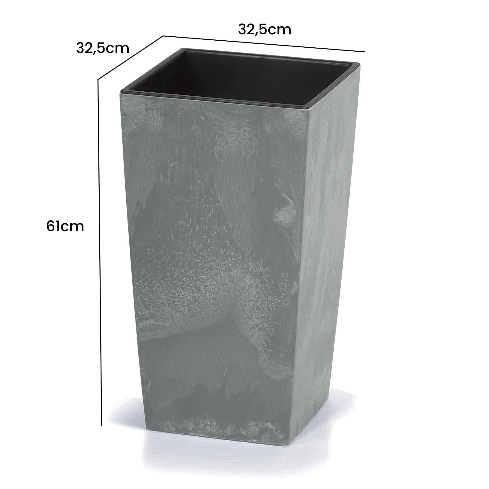 Blumentopf Betonoptik Grau 49L 7 Blumentopf Betonoptik Grau 49L – Bild 5