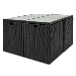 Polyrattan Garten-Sitzgruppe 9-tlg. Schwarz/Creme 26 Polyrattan Garten-Sitzgruppe 9-tlg. Schwarz/Creme -Gartenmöbel Und Dekoration Geschäft aee05ed75e643716c894d379d55ae974 de 101563d 1