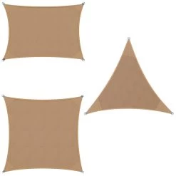 Sonnensegel Oxford Rechteck Sand 3x4m