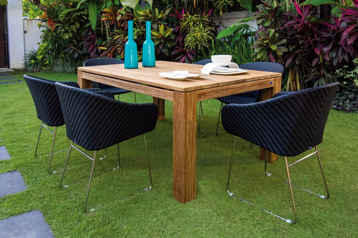 Polyrattan Gartenstuhl Monza Schwarz 9 Polyrattan Gartenstuhl Monza Schwarz – Bild 7