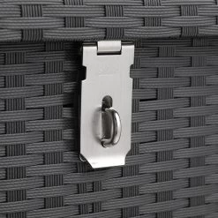 Polyrattan-Auflagenbox Schwarz 150x77x73cm Mit Rollen -Gartenmöbel Und Dekoration Geschäft b256aae6c5f323400abb2fbafa9b5d93 de 108343d 9