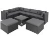 Polyrattan Ecklounge XXL Schwarz/Anthrazit Inkl. Kissen -Gartenmöbel Und Dekoration Geschäft b27b03666633017c4e14ea5ff6a53aff a de 995171g5 1