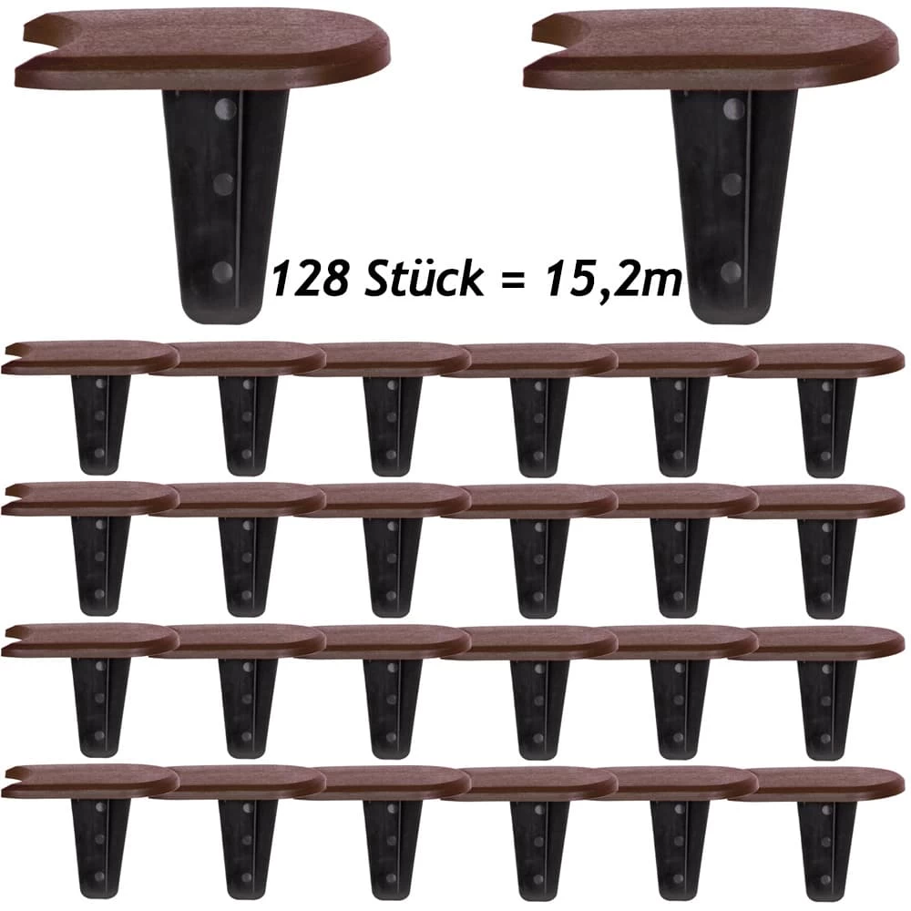 Beeteinfassung 4er-Set Braun 15,2m 5 Beeteinfassung 4er-Set Braun 15,2m – Bild 3