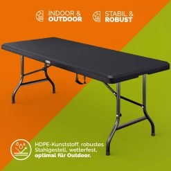 Klapptisch Anthrazit Kunststoff 183x75x73cm 12 Klapptisch Anthrazit Kunststoff 183x75x73cm -Gartenmöbel Und Dekoration Geschäft b485f01d7b635eef54a95aa6b85a0038 22