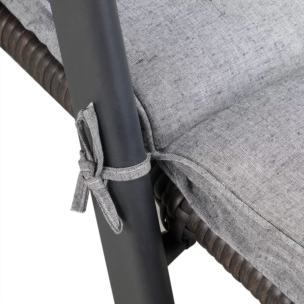 Auflage Tami Sun Grau Meliert 194x55x5cm 10 Auflage Tami Sun Grau Meliert 194x55x5cm – Bild 8