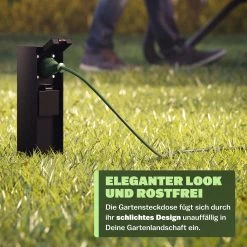 Gartensteckdose Schwarz 2er-Stecker 23x7x7cm 19 Gartensteckdose Schwarz 2er-Stecker 23x7x7cm -Gartenmöbel Und Dekoration Geschäft b7ac66351979d4af1a9ab1ad32a7a245 05 109602 on amb amz high de 1 1