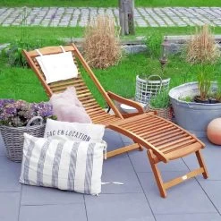 Sonnenliege 2er-Set Akazienholz Inkl. Kopfkissen -Gartenmöbel Und Dekoration Geschäft b82513cf40924934691af45f15b6293e de 991453d 1