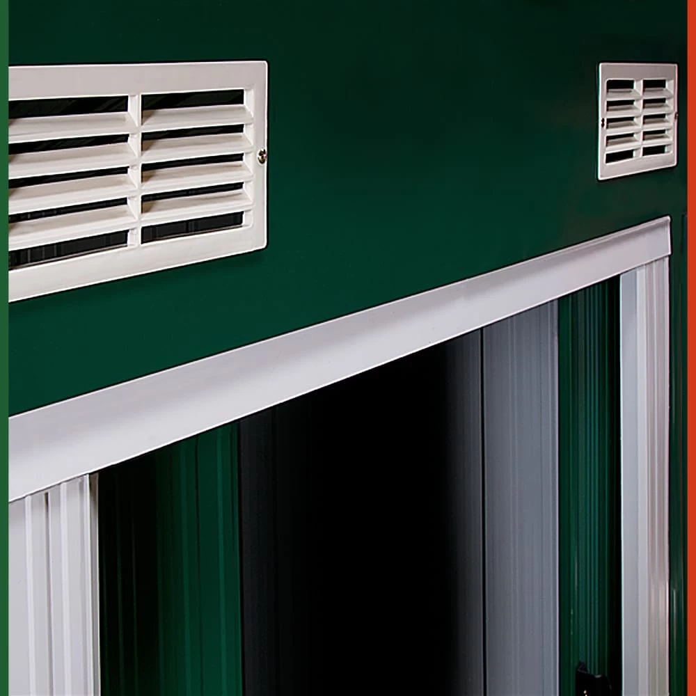 Geräteschuppen Grün Metall 196x122x180cm 8 Geräteschuppen Grün Metall 196x122x180cm – Bild 6