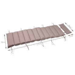 Auflage Schwungliege Creme Meliert 177x58x7cm -Gartenmöbel Und Dekoration Geschäft b93b62e9f9de714b1a4647c1e12ebebe de 108747d 9 1