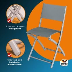 Gartenstuhl 4er-Set Grau -Gartenmöbel Und Dekoration Geschäft ba98defc09b006dcae89b2b13a1d0035 04 996513 on dts web low de 1