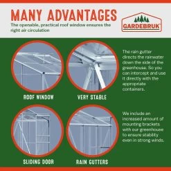 Alu Beistellgewächshaus 190x122x202cm Mit Fundament -Gartenmöbel Und Dekoration Geschäft bb782e9996fcf09672f99cc1967dcfb2 05 991464 on dts web low uk