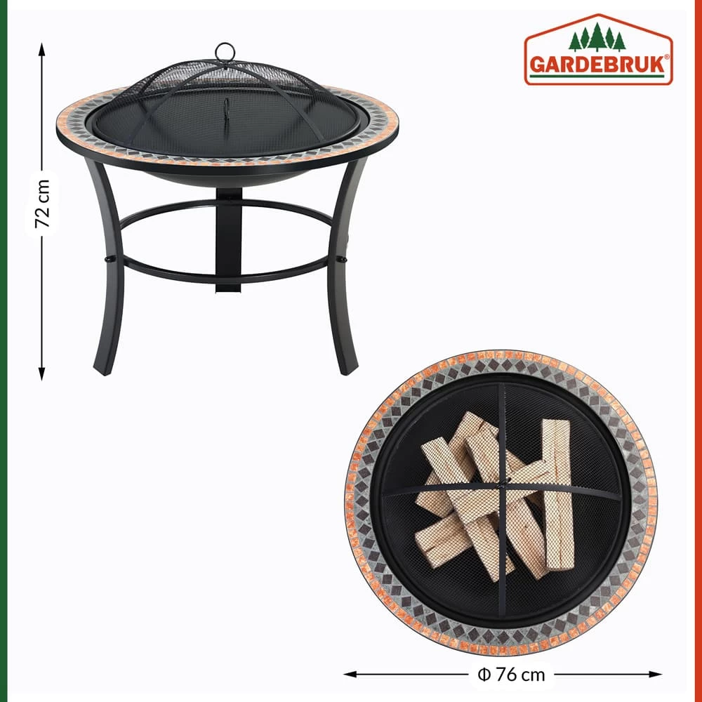 Feuerstelle Sevilla Mosaik Rund 10 Feuerstelle Sevilla Mosaik Rund – Bild 8