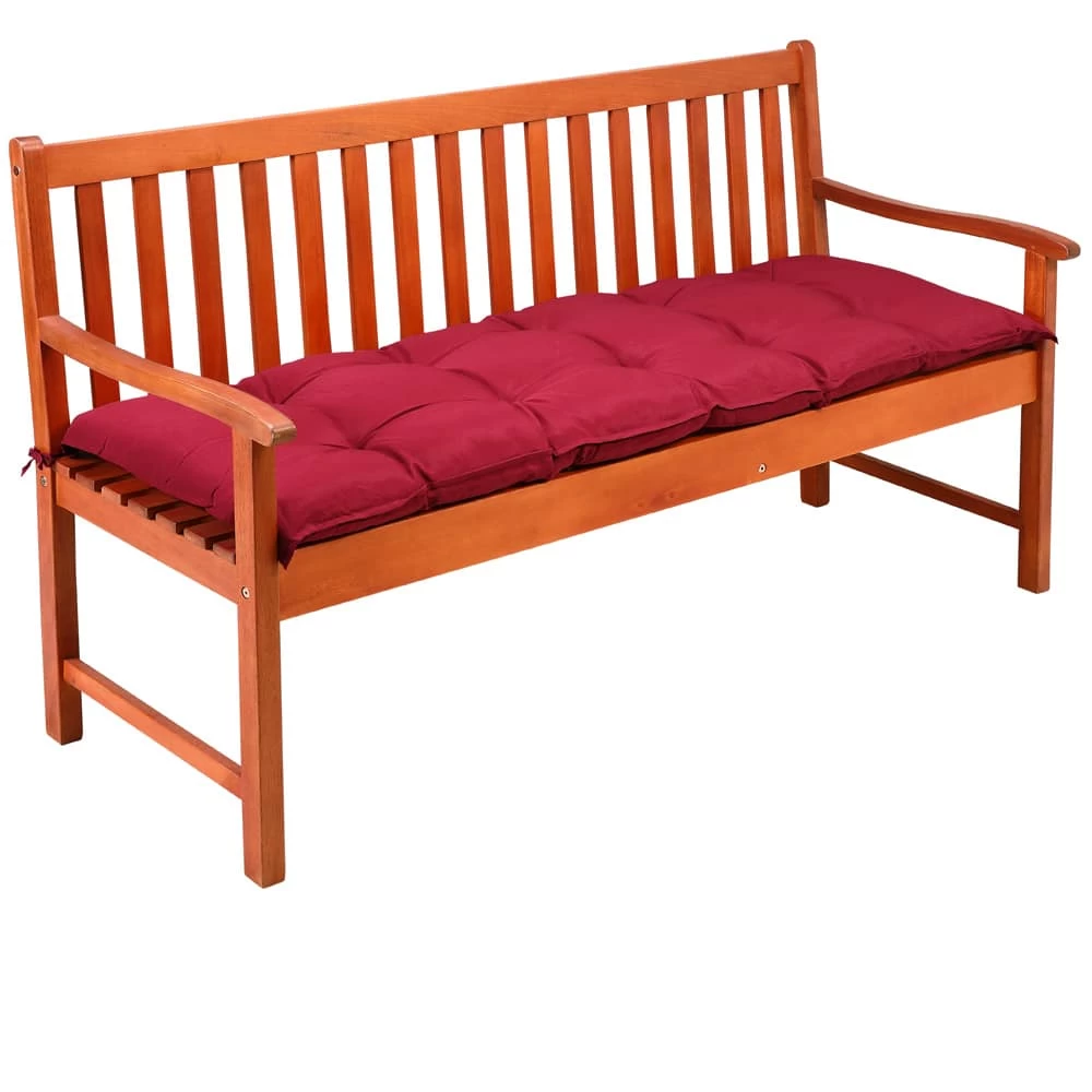 Bankauflage Dunkelrot 145x45x8cm 3 Bankauflage Dunkelrot 145x45x8cm