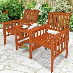 Gartenbank Akazienholz Mit Tisch 164x63x91cm -Gartenmöbel Und Dekoration Geschäft bec05c9c27af6b1c9d26477dd81e6941 de 103759g 1
