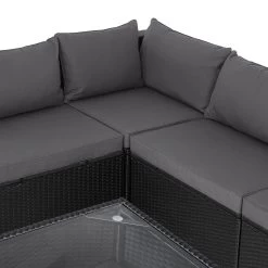 Polyrattan Ecklounge XXL Schwarz/Anthrazit Inkl. Kissen -Gartenmöbel Und Dekoration Geschäft bf442578d822a92a1e8d30cf3ed2fcf1 de 995171d 3 1