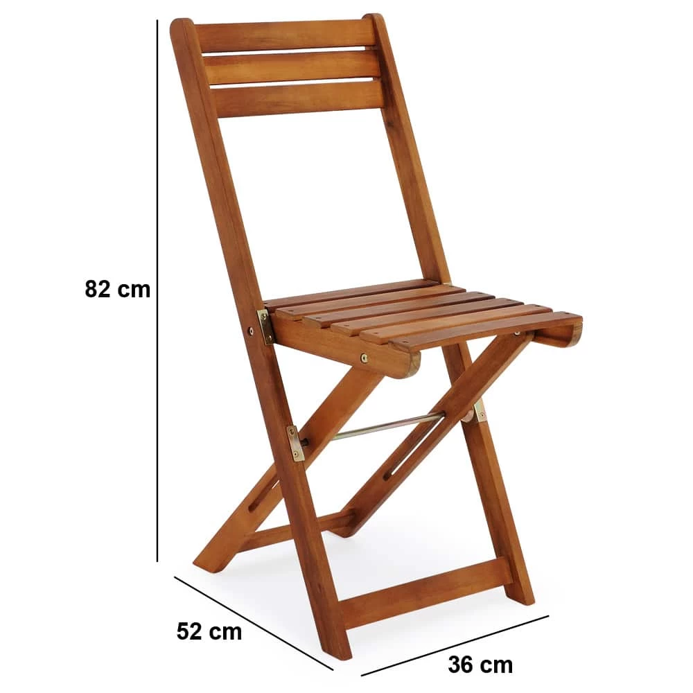 Garten-Sitzgruppe 3-tlg. Akazienholz Klappbar 9 Garten-Sitzgruppe 3-tlg. Akazienholz Klappbar – Bild 7