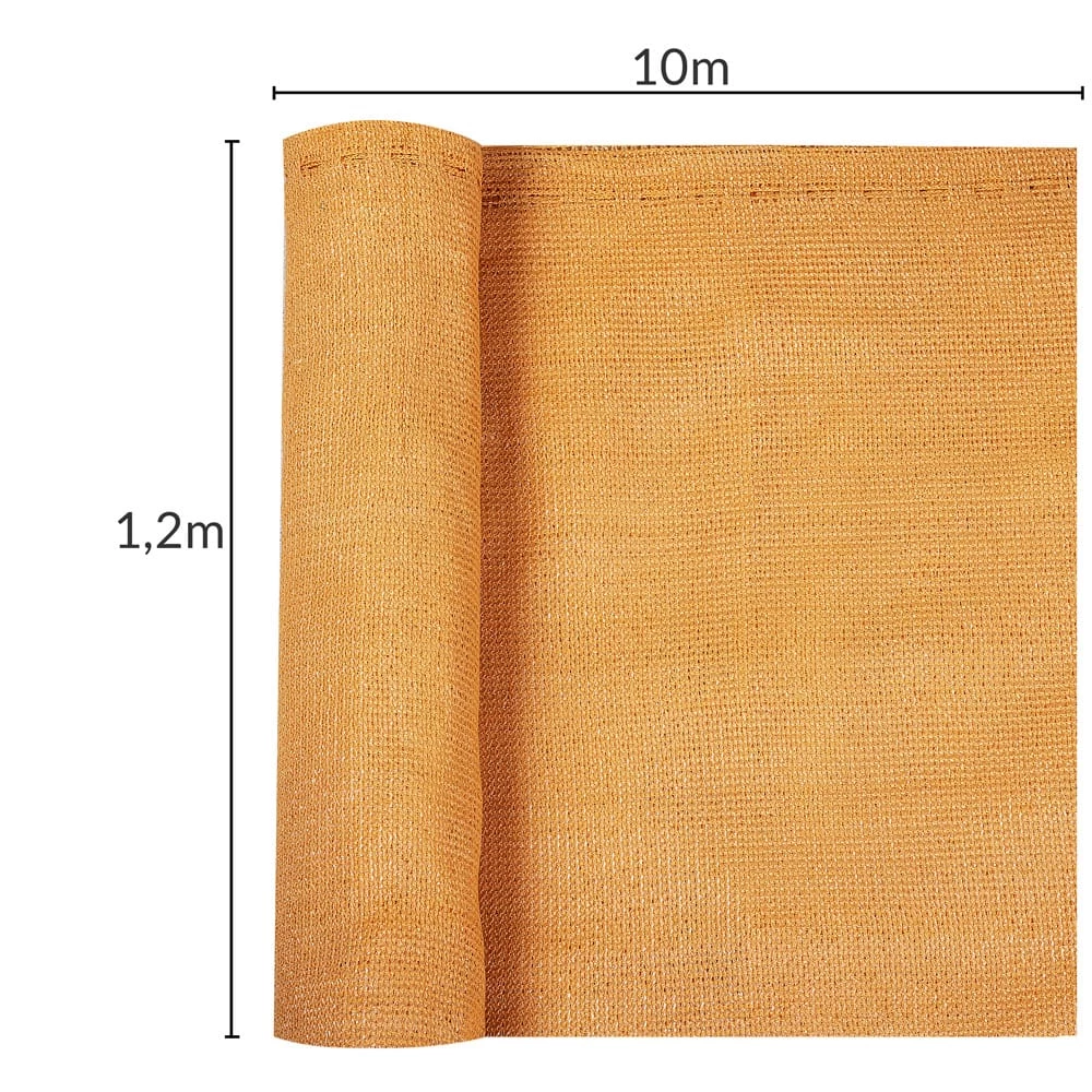 Balkonsichtschutz Beige 1,2x10m 6 Balkonsichtschutz Beige 1,2x10m – Bild 4