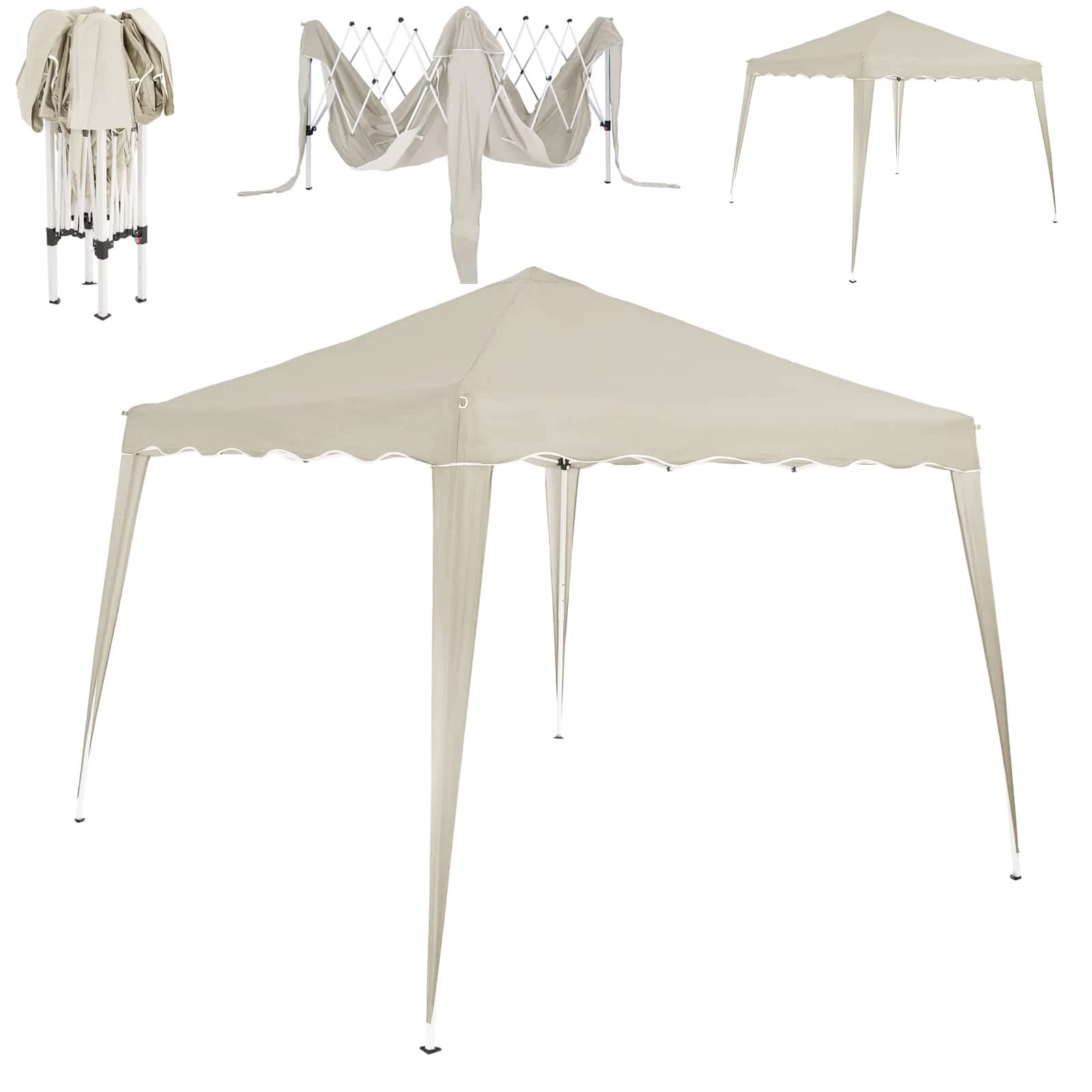 Faltpavillon Capri - Popup Beige 3x3m 11 Faltpavillon Capri - Popup Beige 3x3m – Bild 9