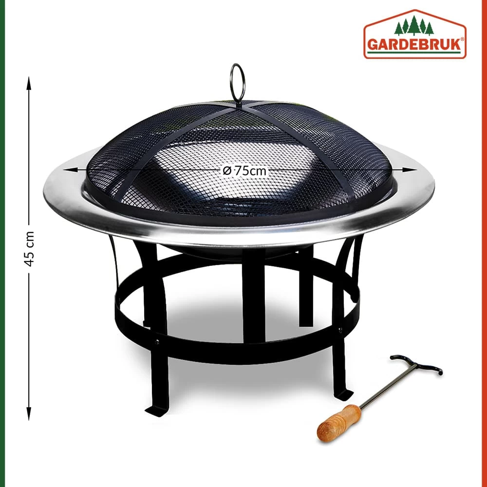 Feuerstelle Edelstahl Ø75cm 6 Feuerstelle Edelstahl Ø75cm – Bild 4