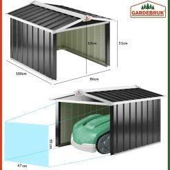 Mähroboter Garage Anthrazit Metall 86x100x63cm 18 Mähroboter Garage Anthrazit Metall 86x100x63cm -Gartenmöbel Und Dekoration Geschäft c36f4a618e88f5ffa1d47688a431cc11 de 109174d 11 1 1