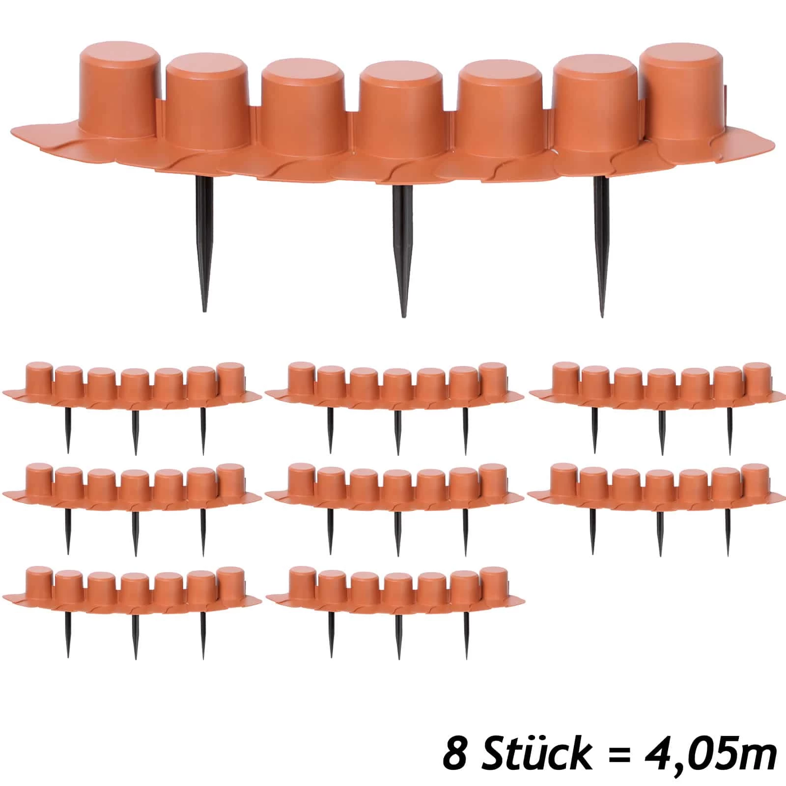 Beeteinfassung Terrakotta 4,05m 4 Beeteinfassung Terrakotta 4,05m – Bild 2