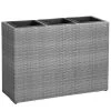 Polyrattan Blumentopf Grau 83x30,5x60cm -Gartenmöbel Und Dekoration Geschäft c57939e5b6b4becb91abd138fa9b3447 de 108642d 4 2