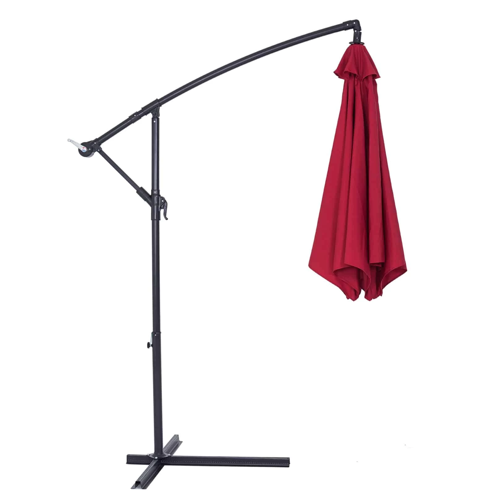 Ampelschirm Rot Alu Ø300cm UV-Schutz 50+ 10 Ampelschirm Rot Alu Ø300cm UV-Schutz 50+ – Bild 8