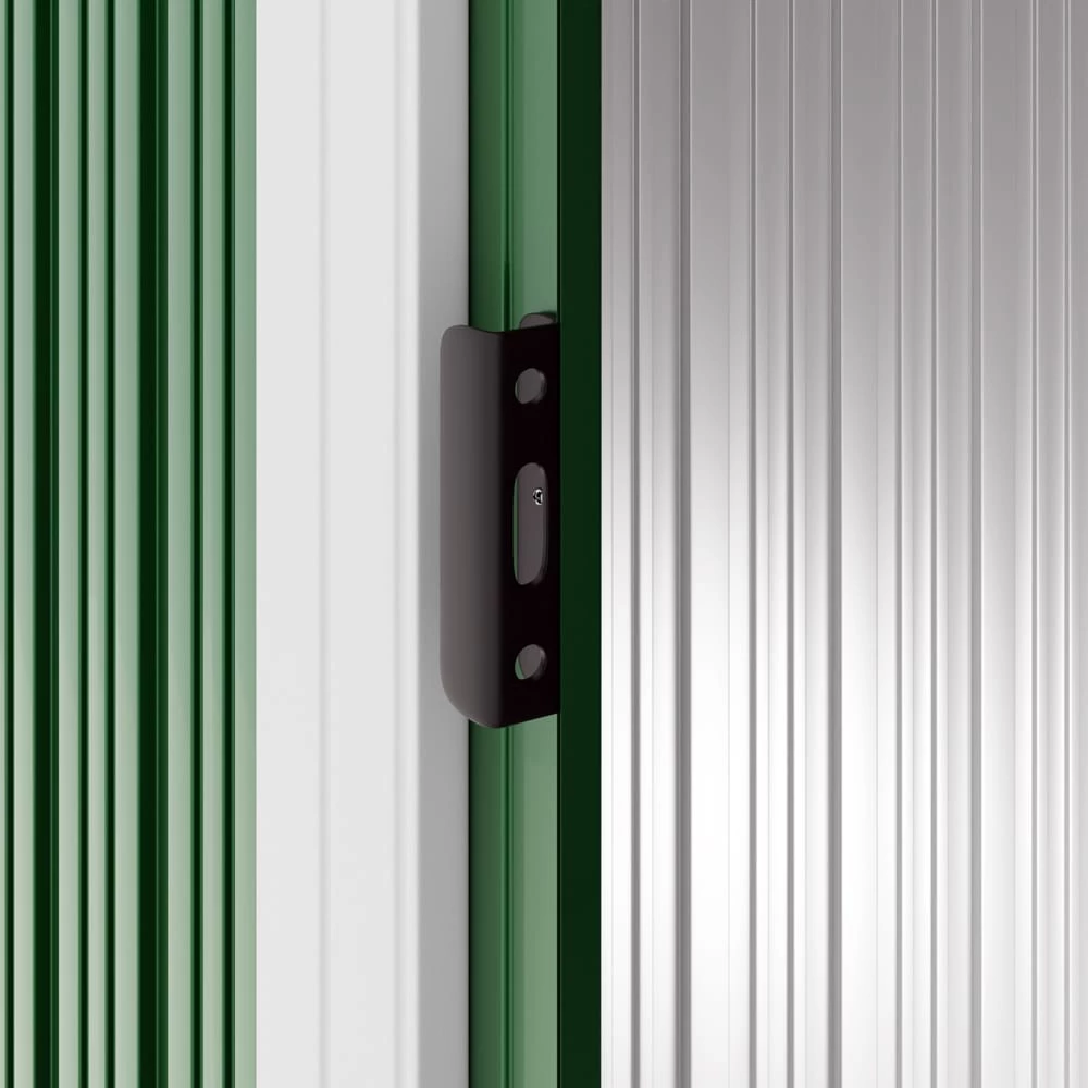 Geräteschuppen Grün Metall 257x205x177,5cm 5 Geräteschuppen Grün Metall 257x205x177,5cm – Bild 3